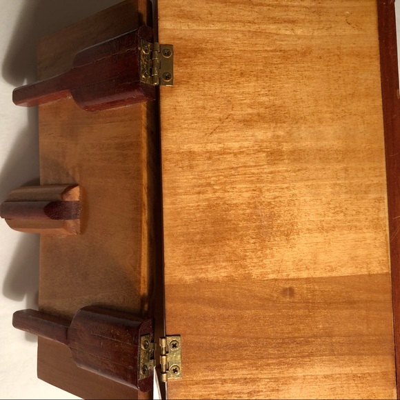 Vintage Wooden Turquoise Box - Picture 6 of 7